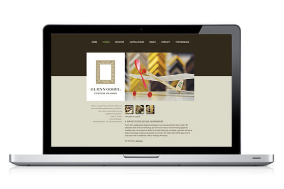 StudioConover - Web Development | Glenn Gobel Custom Framing website