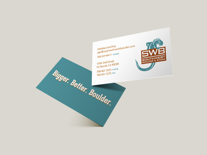 StudioConover - Southwest Boulder & Stone | Southwest Boulder Business card